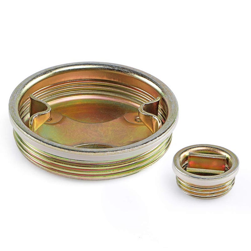 Sanbege Drum Bung Plug  2"" and 3/4"" Steel Bung Cap for 55 Gallon Barrels  Drums  Pack of 8 - Image 2